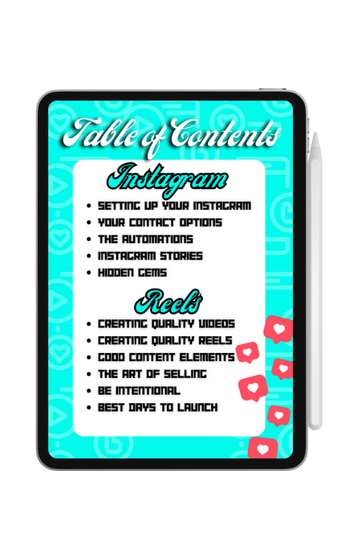 INSTAGRAM & REEL GUIDE FOR JADED GIRLS